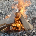 Feuer zum Grillen