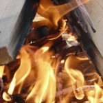 Feuer zum Grillen