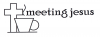 Meeting Jesus Sticker groß