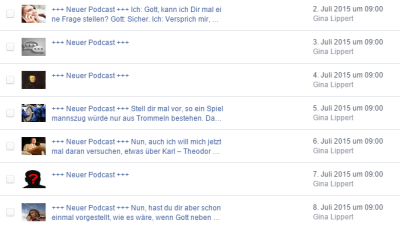 Geplante Podcast